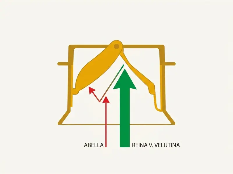 Diagram of the force-calibrated entry flap